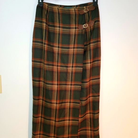 Lauren Ralph Lauren Dresses & Skirts - Vintage Lauren Ralph Lauren Tartan Plaid Maxi Skirt.